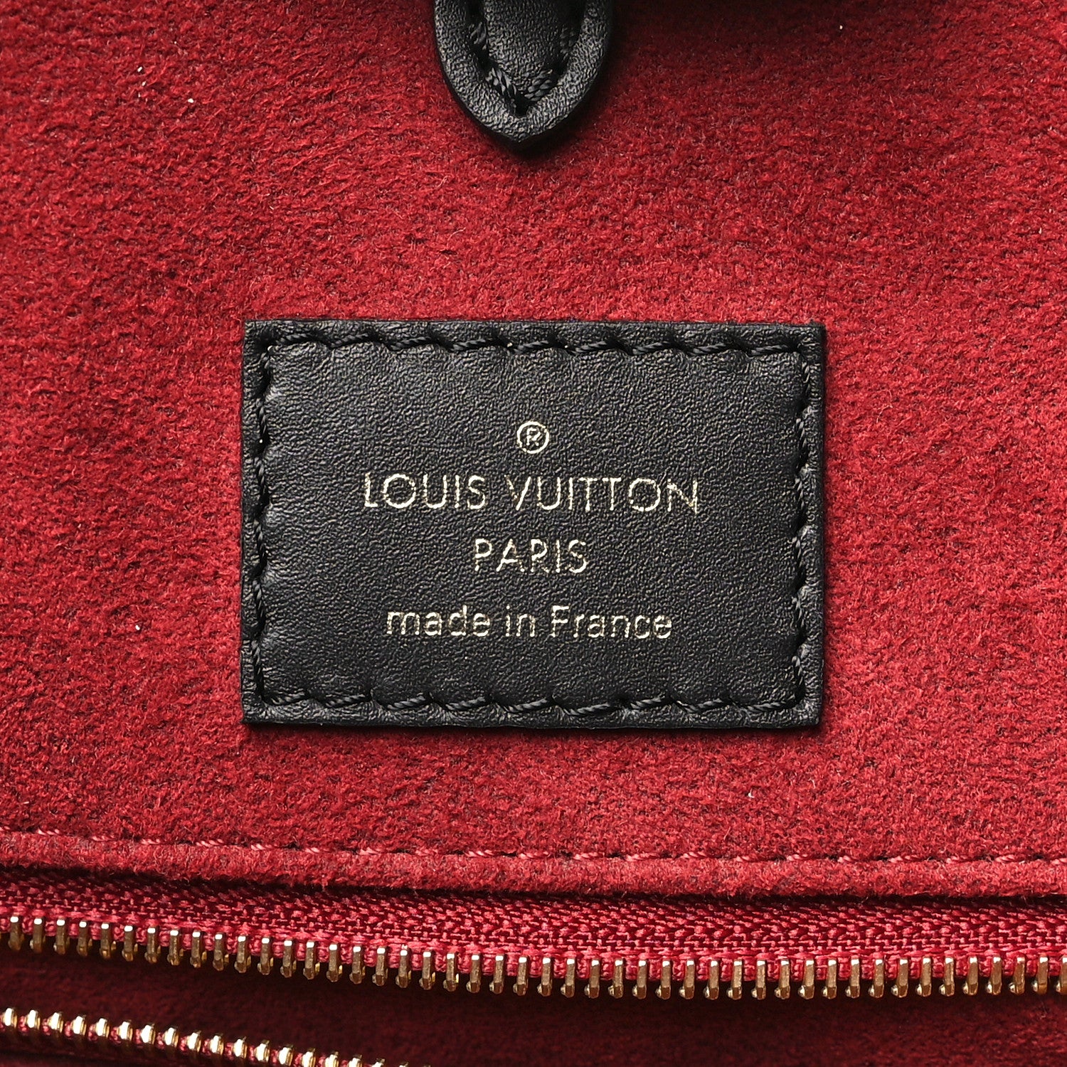 Louis Vuitton Empreinte Monogram Giant Onthego MM Black Beige 6 of 9