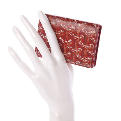Goyard Goyardine Business Card Holder Red 2 of 6