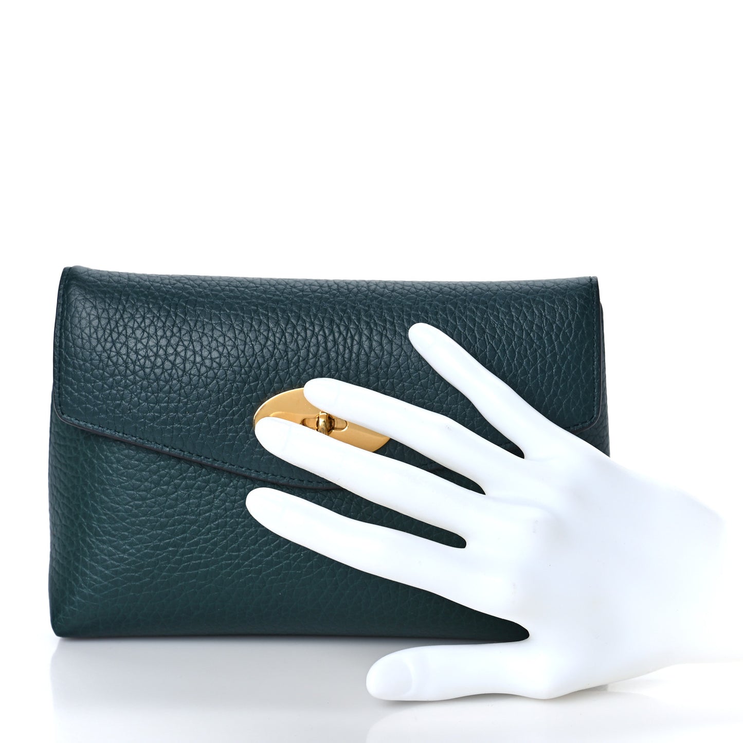 Small Classic Grain Darley Cosmetic Pouch Green