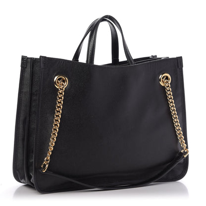 Gucci New Sakai Calfskin Lux Medium Horsebit 1955 Tote Bag Black 3 of 9