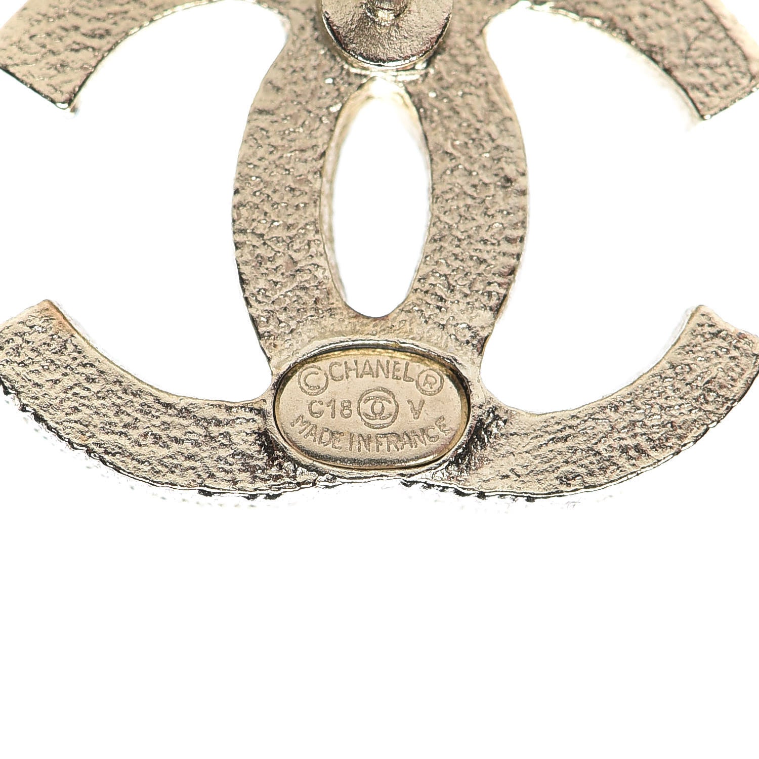 Chanel Pearl CC Earrings Gold 4 of 5