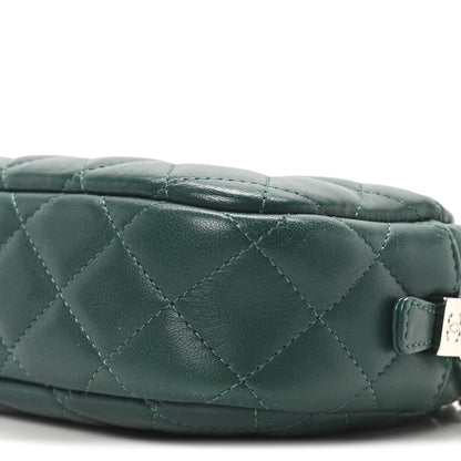 Chanel Lambskin Quilted Small Timeless Camera Case Green 10 of 10