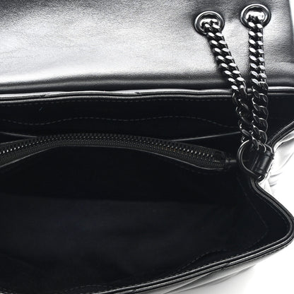 Saint Laurent Calfskin Y Quilted Monogram Monochrome Small Loulou Chain Satchel Black 5 of 11