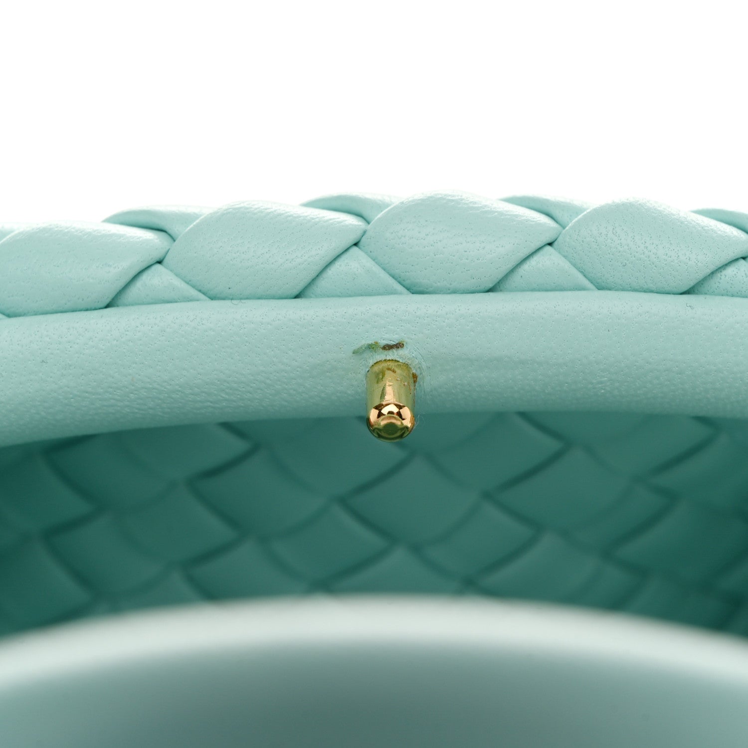 Bottega Veneta Nappa Intreccio Mini Padded Handle Bag Celadon 11 of 11