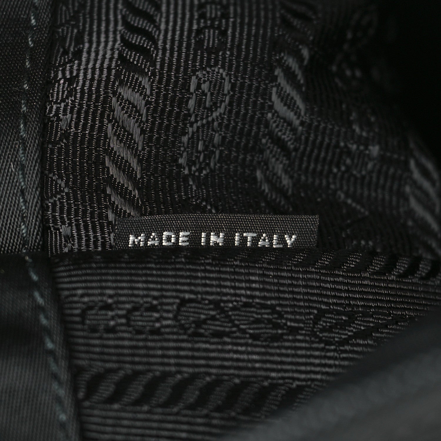 Prada Tessuto Nylon Saffiano Logo Messenger Bag Black 7 of 9