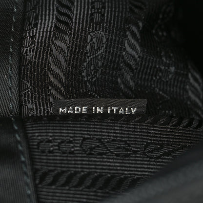 Prada Tessuto Nylon Saffiano Logo Messenger Bag Black 7 of 9
