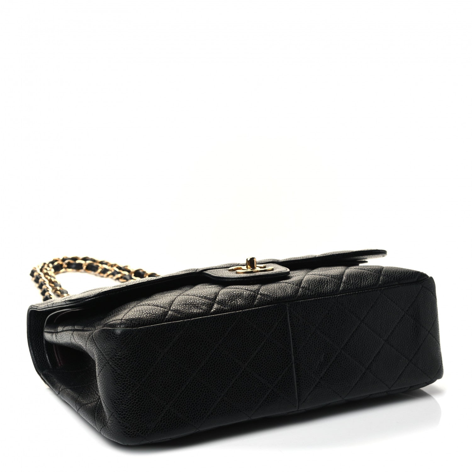 Chanel Caviar Quilted Jumbo Double Flap Black 3 of 4