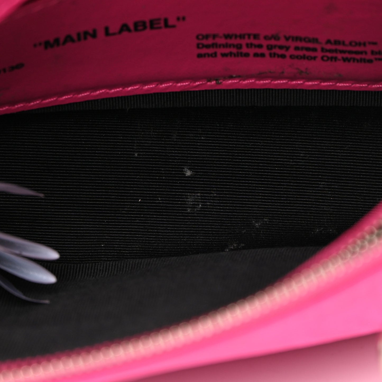 Nylon Mini Binder Clip Bag Fuchsia Red