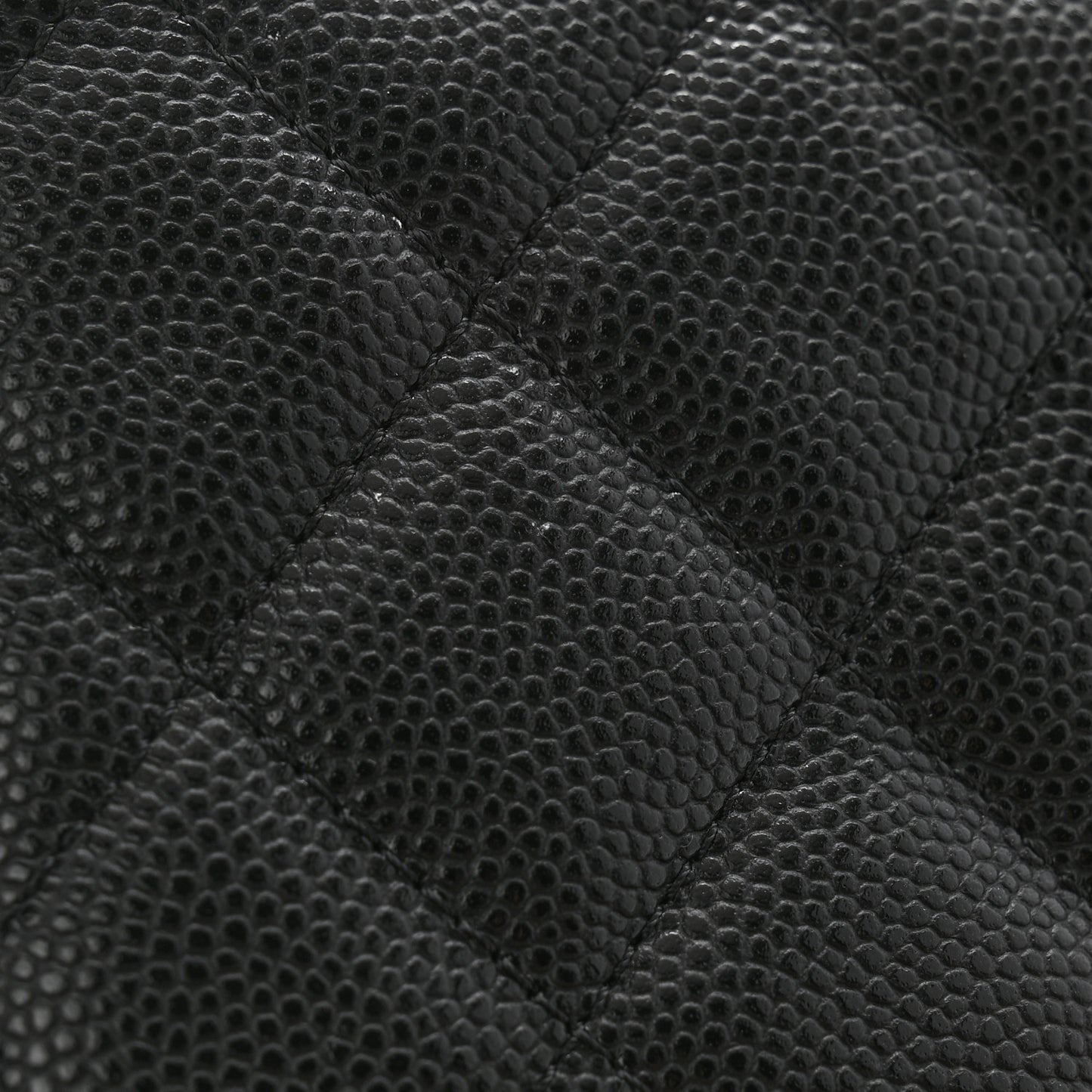 Caviar Quilted Small Cosmetic Case Black