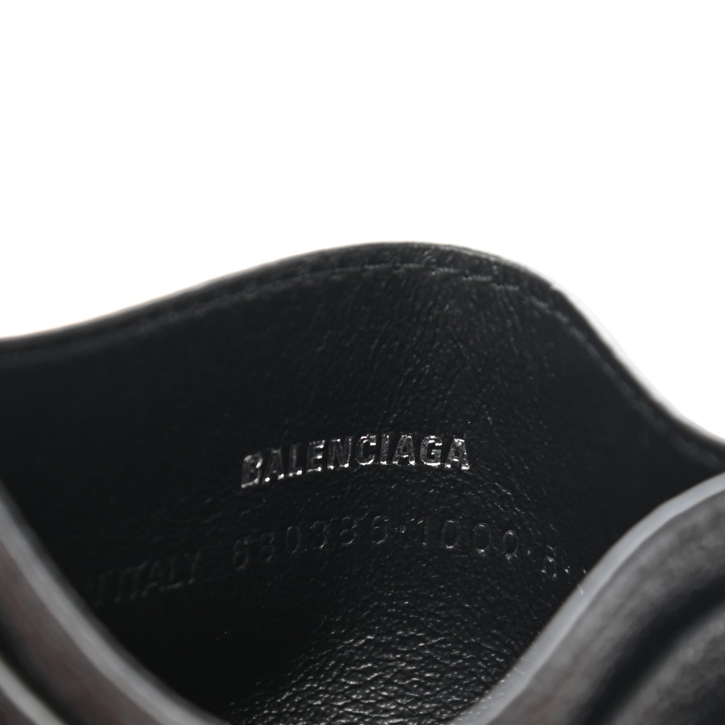 X BALENCIAGA BB Monogram Web Ophidia Card Holder Black