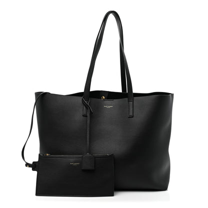 Saint Laurent Calfskin Large Shopping Tote Black 3 of 11