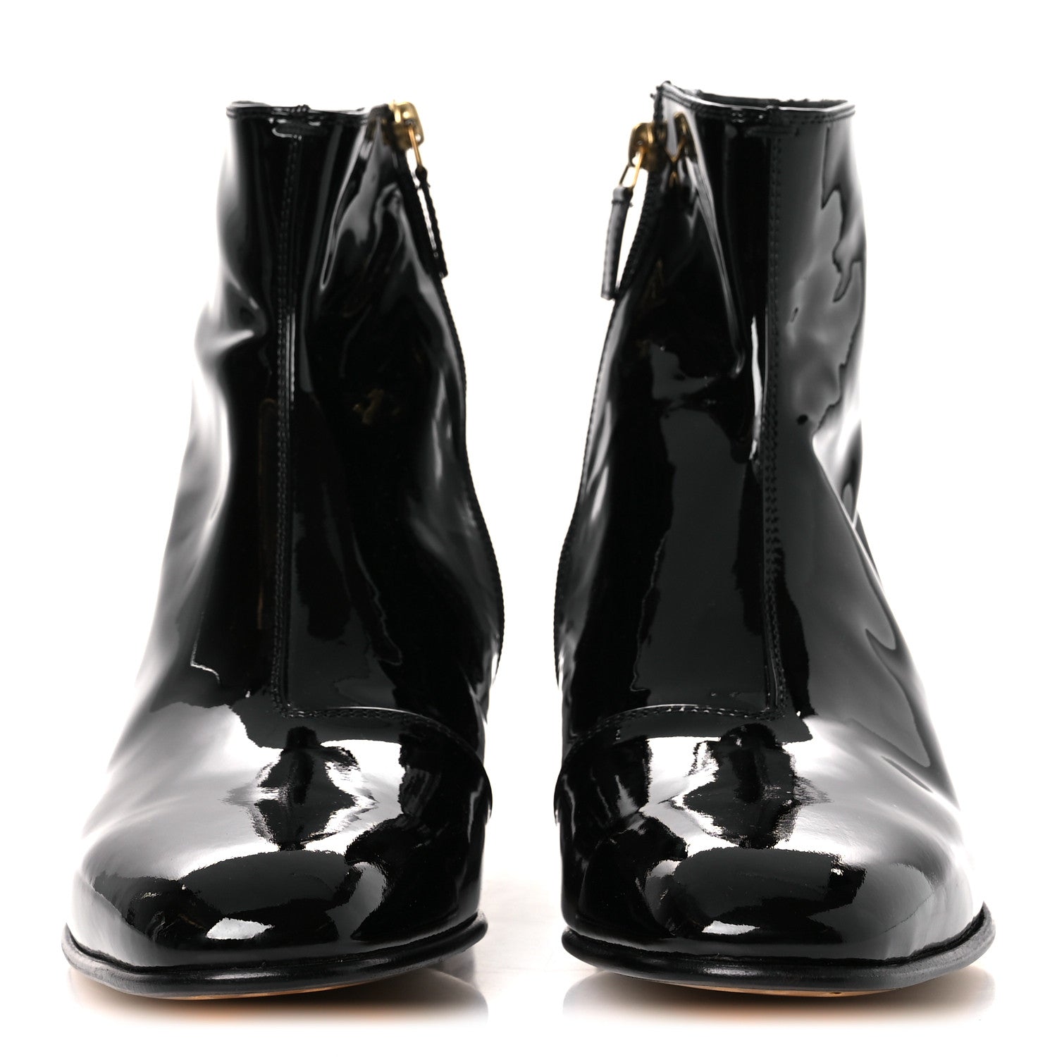Gucci Vernice Crystal Mens Interlocking G Logo Ankle Booties  9 Black 3 of 12