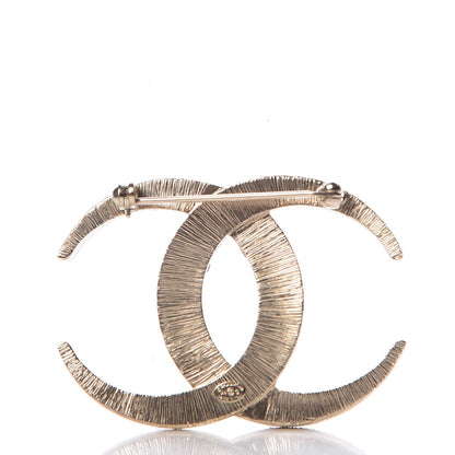 Chanel Baguette Crystal Dubai CC Brooch Gold 3 of 5