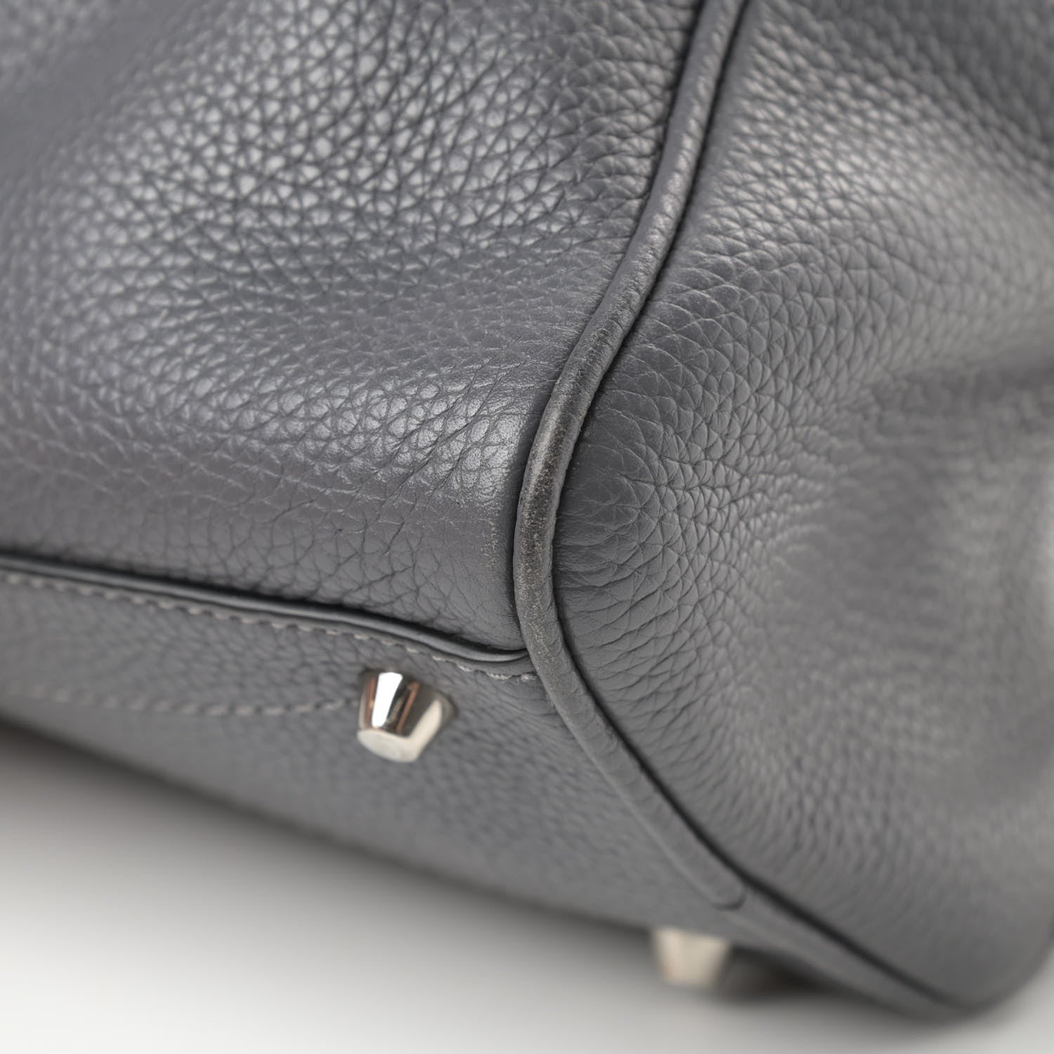 Marc Jacobs Pebbled Calfskin Gotham Bauletto Satchel Grey 12 of 16