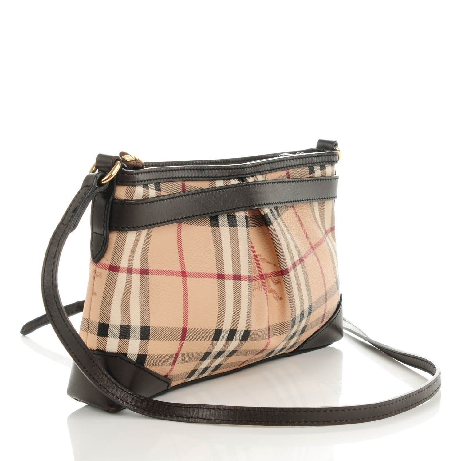 Burberry Haymarket Check Smithfield Clutch Chocolate 3 of 10