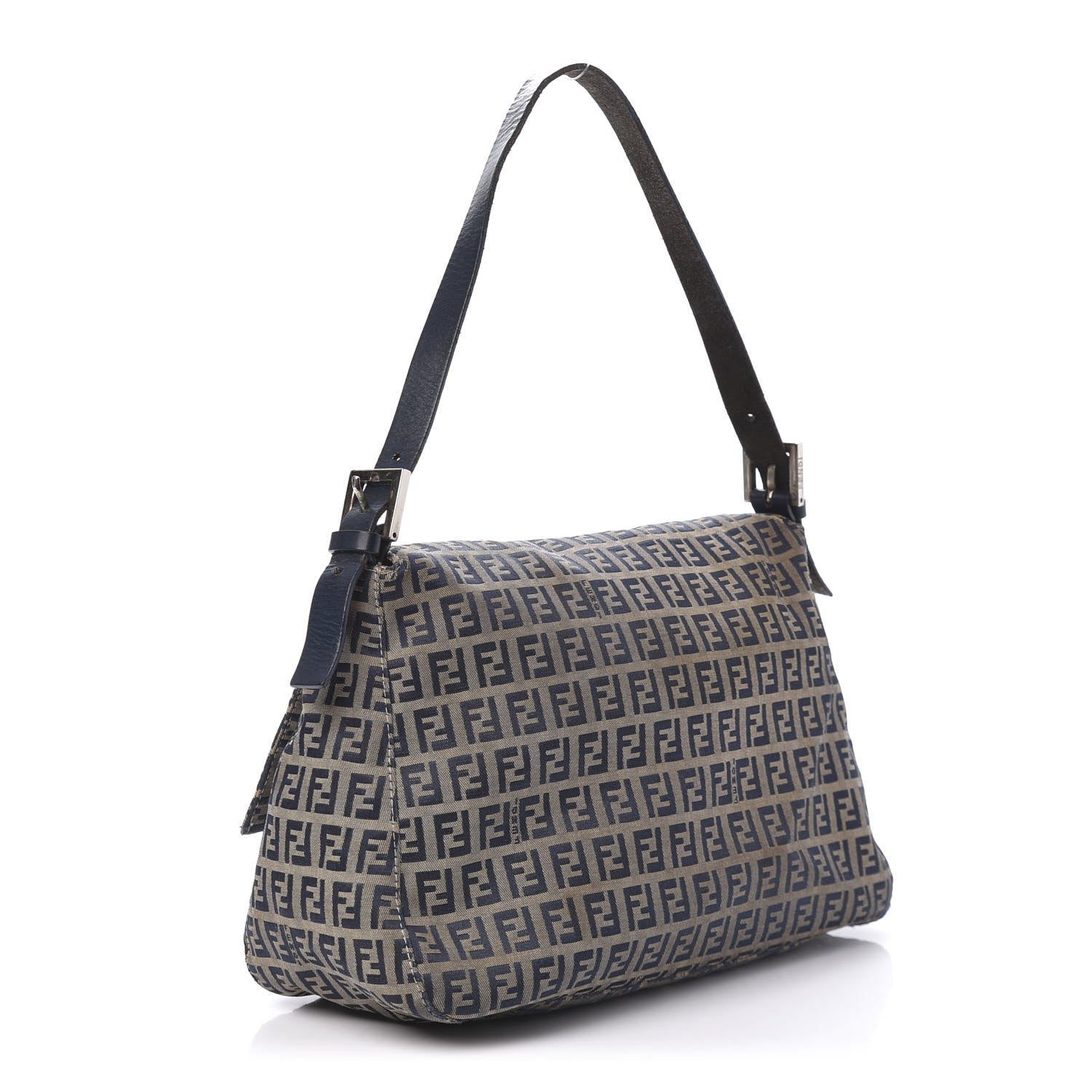 Fendi Zucchino Mama Baguette Navy 3 of 10