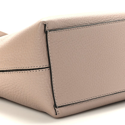 Valentino Garavani Grained Calfskin Small Rockstud Shoulder Tote Poudre 7 of 8