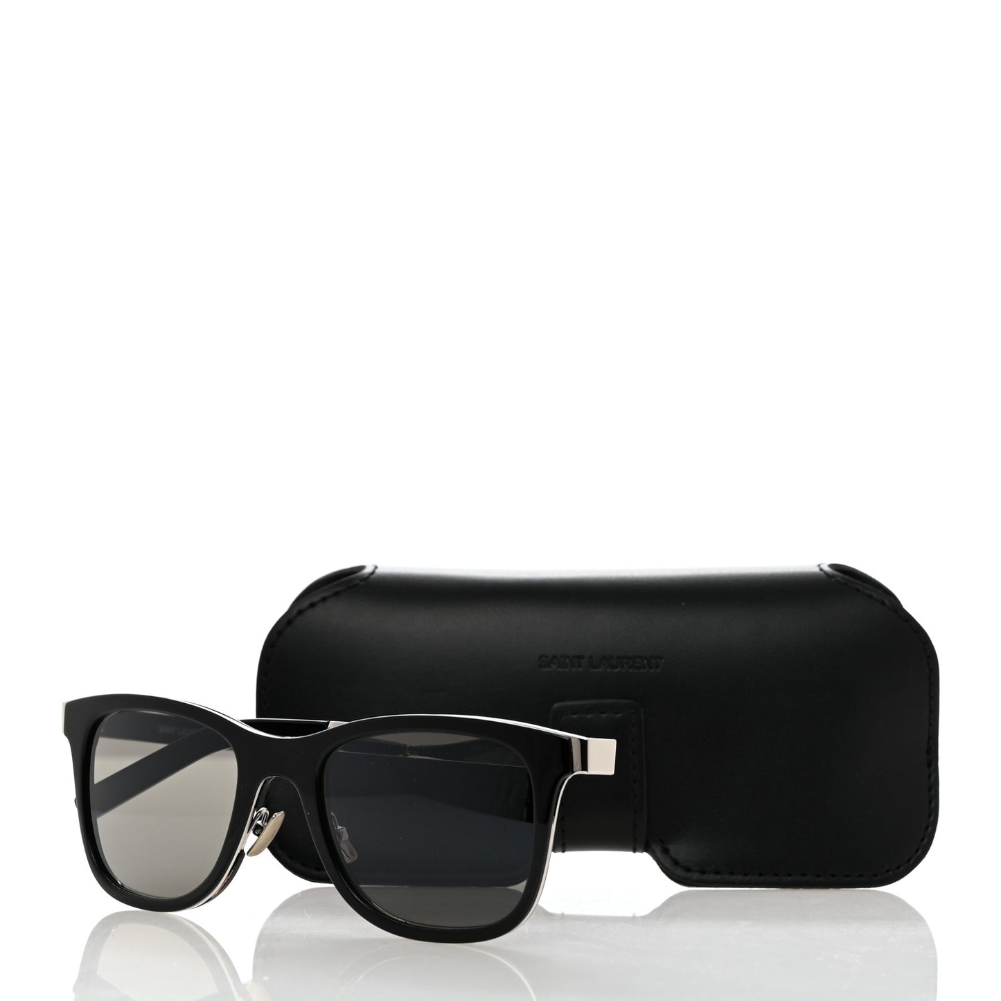 Acetate Square Sunglasses SL 51 Black