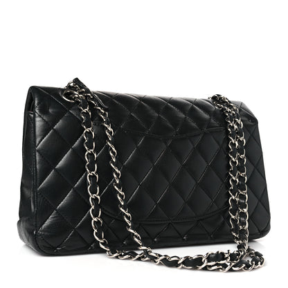 Chanel Lambskin Quilted Medium Double Flap Black 3 of 9