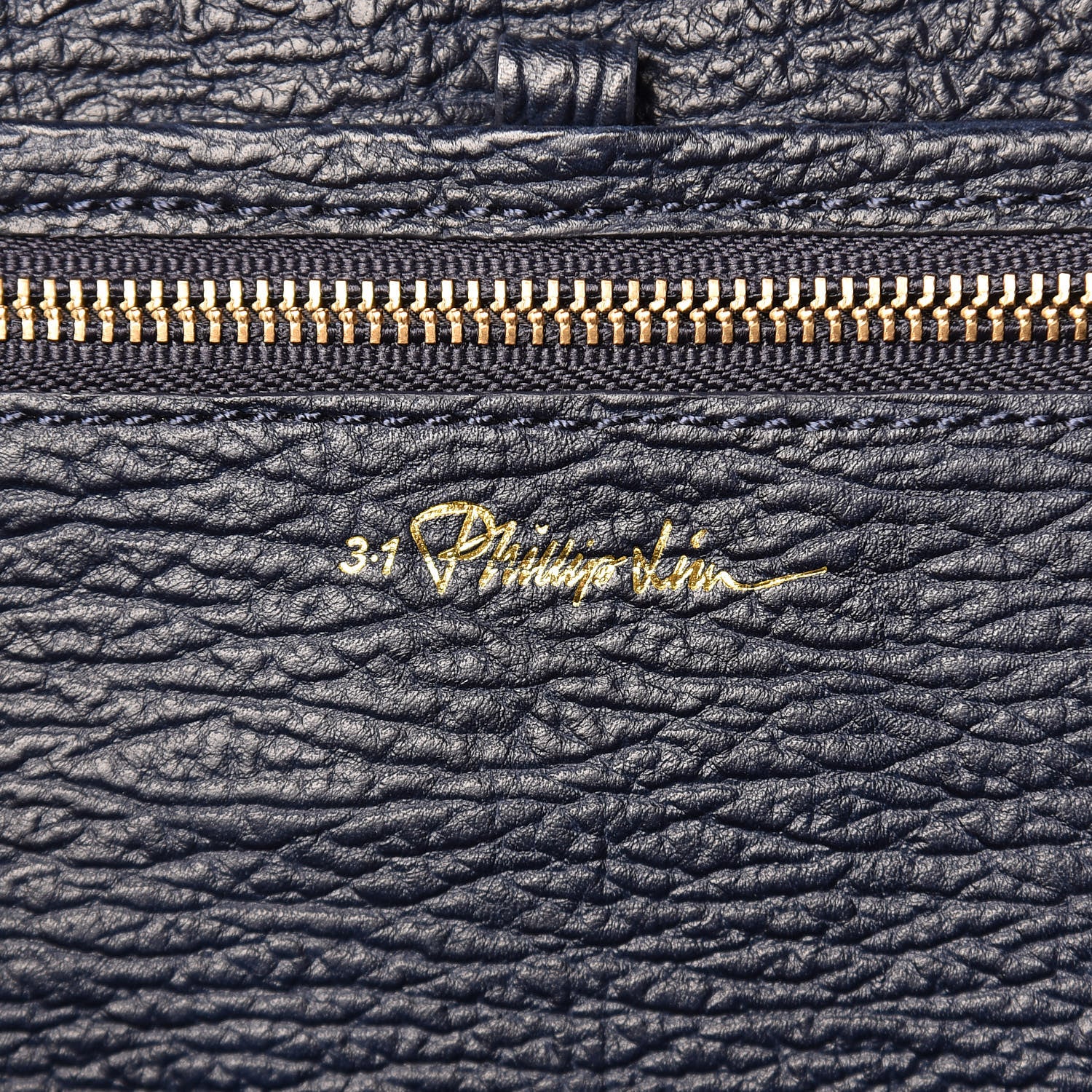 3.1 Phillip Lim 3.1 Textured Calfskin Large Pashli Satchel Ink 7 of 11