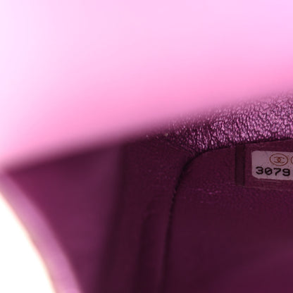 Chanel Iridescent Lambskin Quilted Medium Double Flap Purple 7 of 10