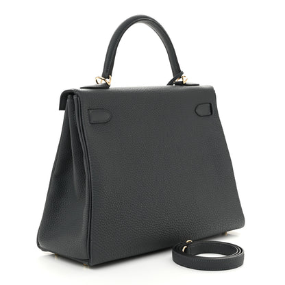 Hermes Togo Kelly Retourne 32 Gris Misty 3 of 11