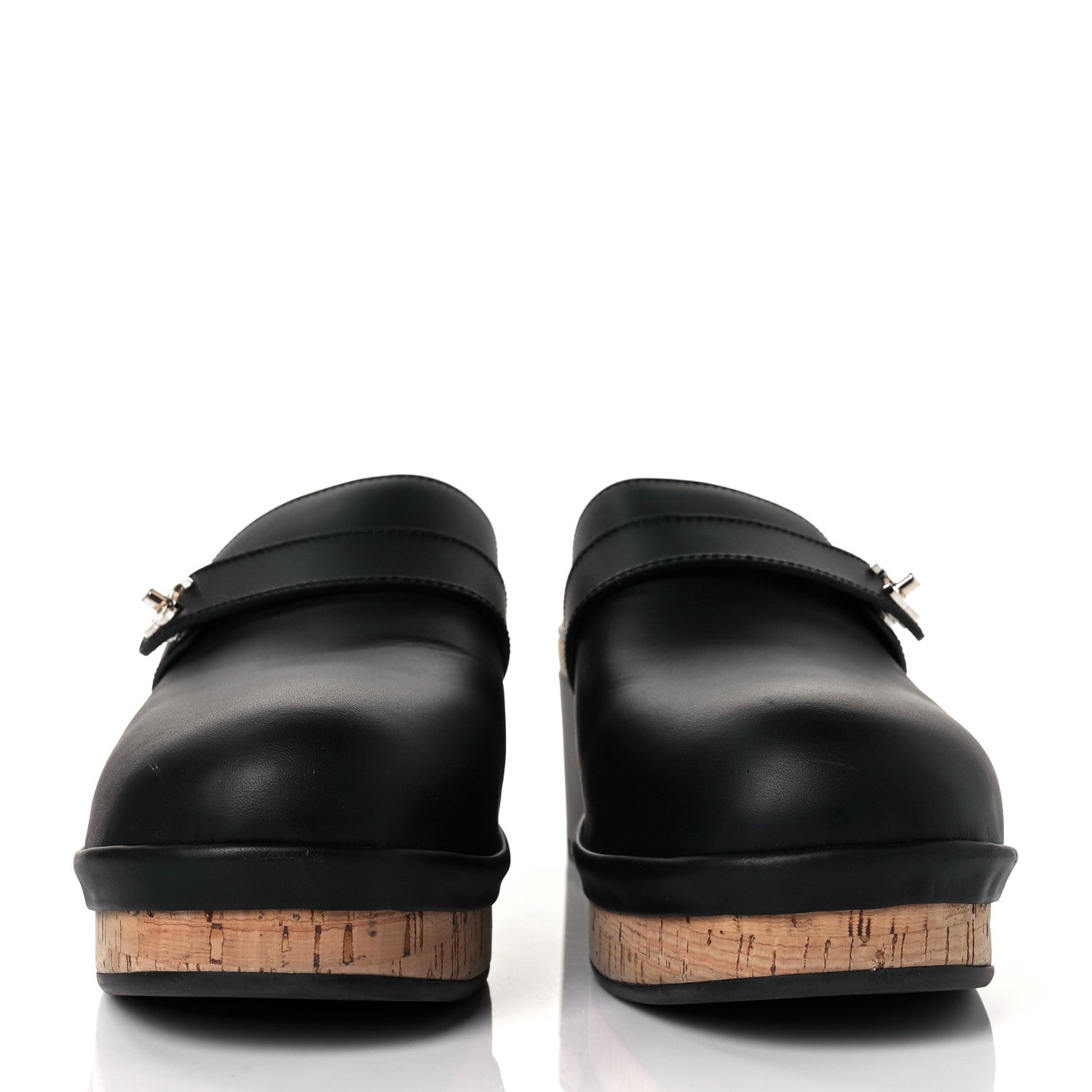 Chanel Calfskin CC Turn Lock Clogs 42 Black 2 of 9