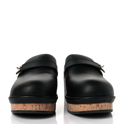 Chanel Calfskin CC Turn Lock Clogs 42 Black 2 of 9
