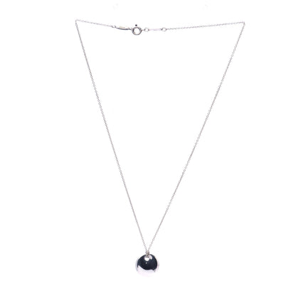Tiffany Sterling Silver 14mm Elsa Peretti Round Disc Pendant Necklace 3 of 5