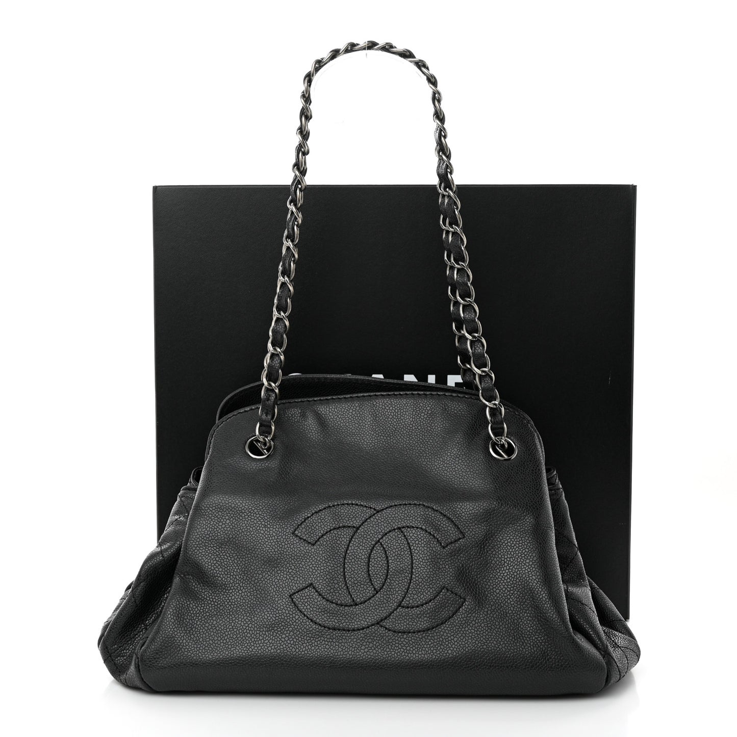 Caviar 31 CC Shoulder Bag Black