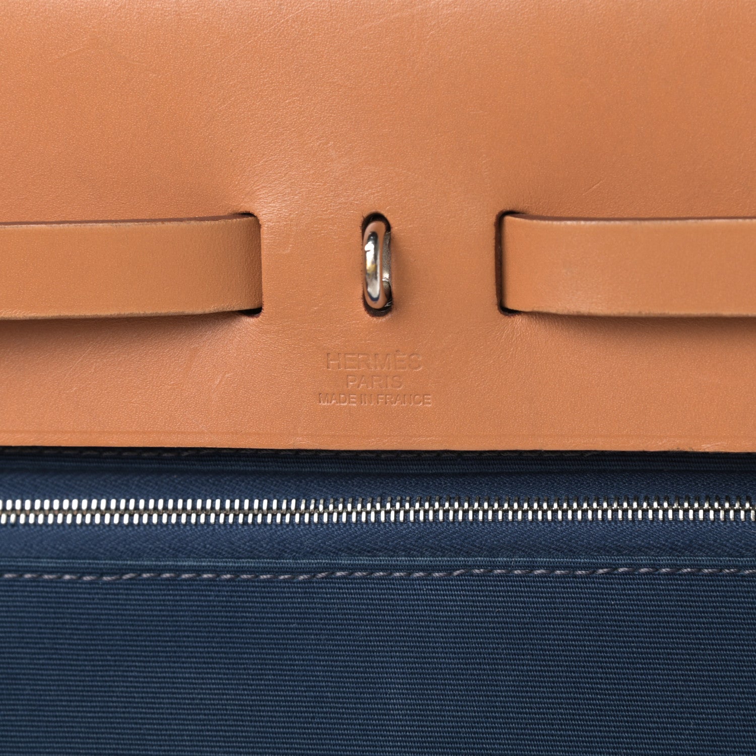 Hermes Toile Vache Hunter Herbag Zip 39 MM Bleu De Malte 6 of 13
