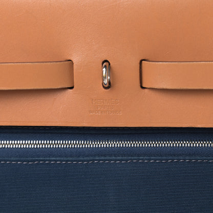 Hermes Toile Vache Hunter Herbag Zip 39 MM Bleu De Malte 6 of 13