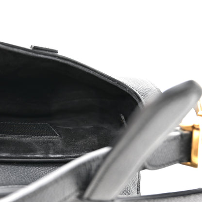 Christian Dior Grained Calfskin Mini Saddle Bag Black 5 of 12