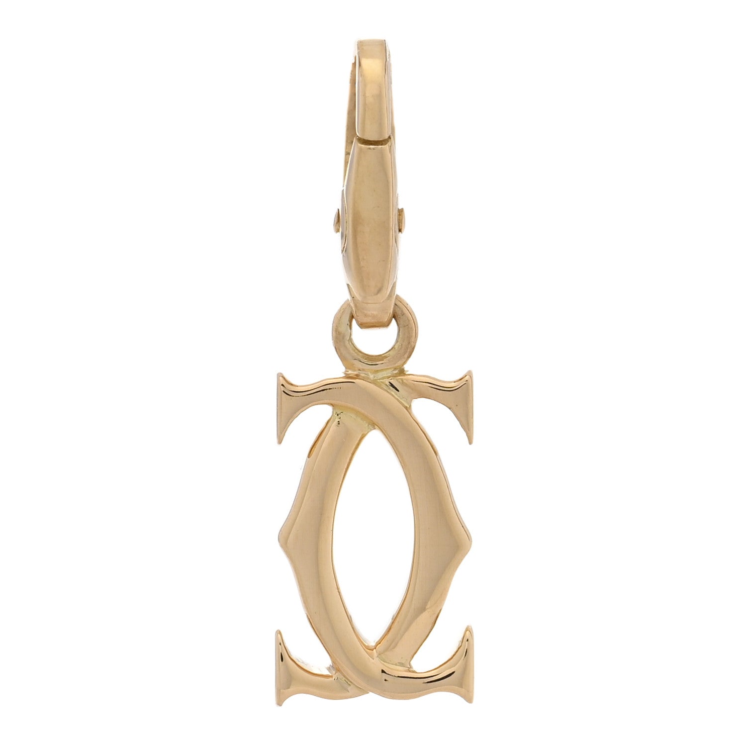 Cartier 18K Yellow Gold Logo Charm 1 of 3