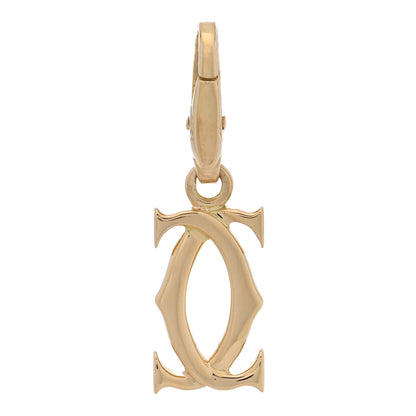Cartier 18K Yellow Gold Logo Charm 1 of 3