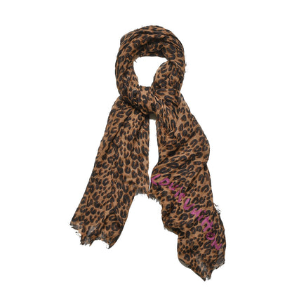 Louis Vuitton Cashmere Silk Leopard Etole Stole Marron 1 of 8