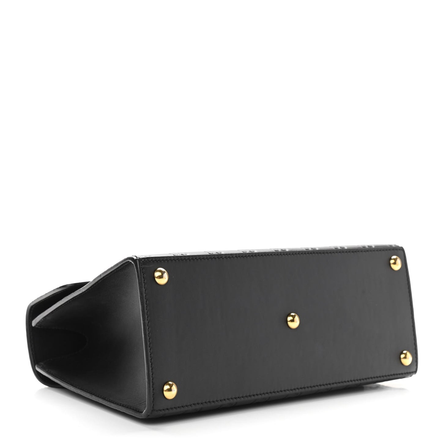 Guccissima Signature Small Padlock Top Handle Bag Black