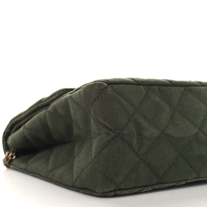 Chanel Canvas Quilted 2.55 Reissue 227 Flap Green 9 of 14