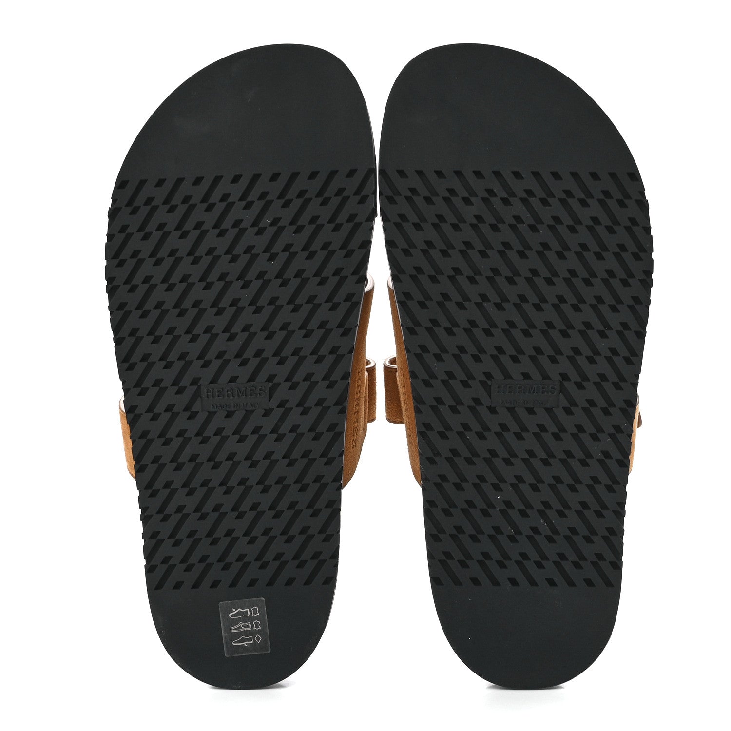 Hermes Suede Goatskin Womens Chypre Sandals 38 Naturel 5 of 8