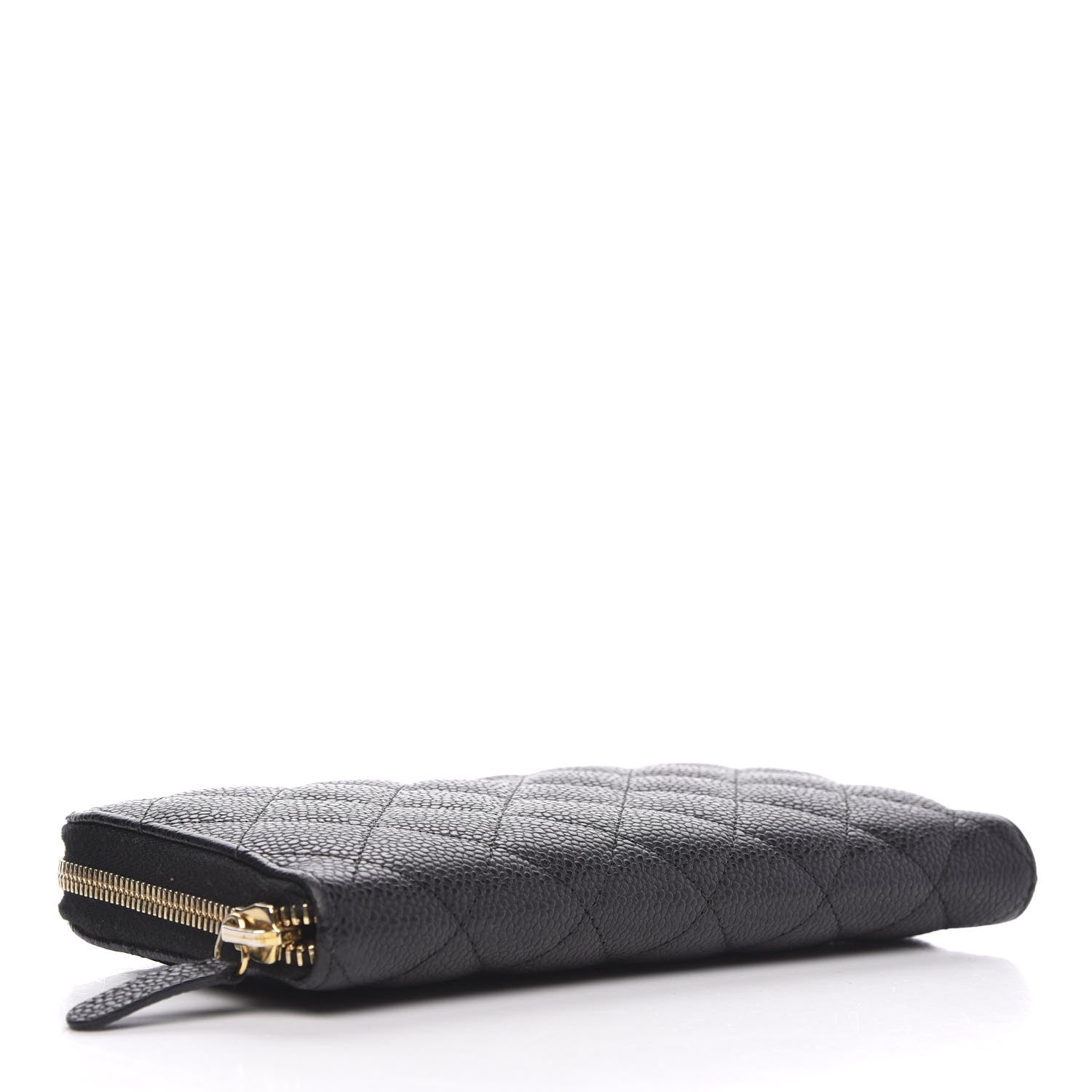 Chanel Caviar Quilted Large Gusset Zip Around Wallet Black 4 of 13