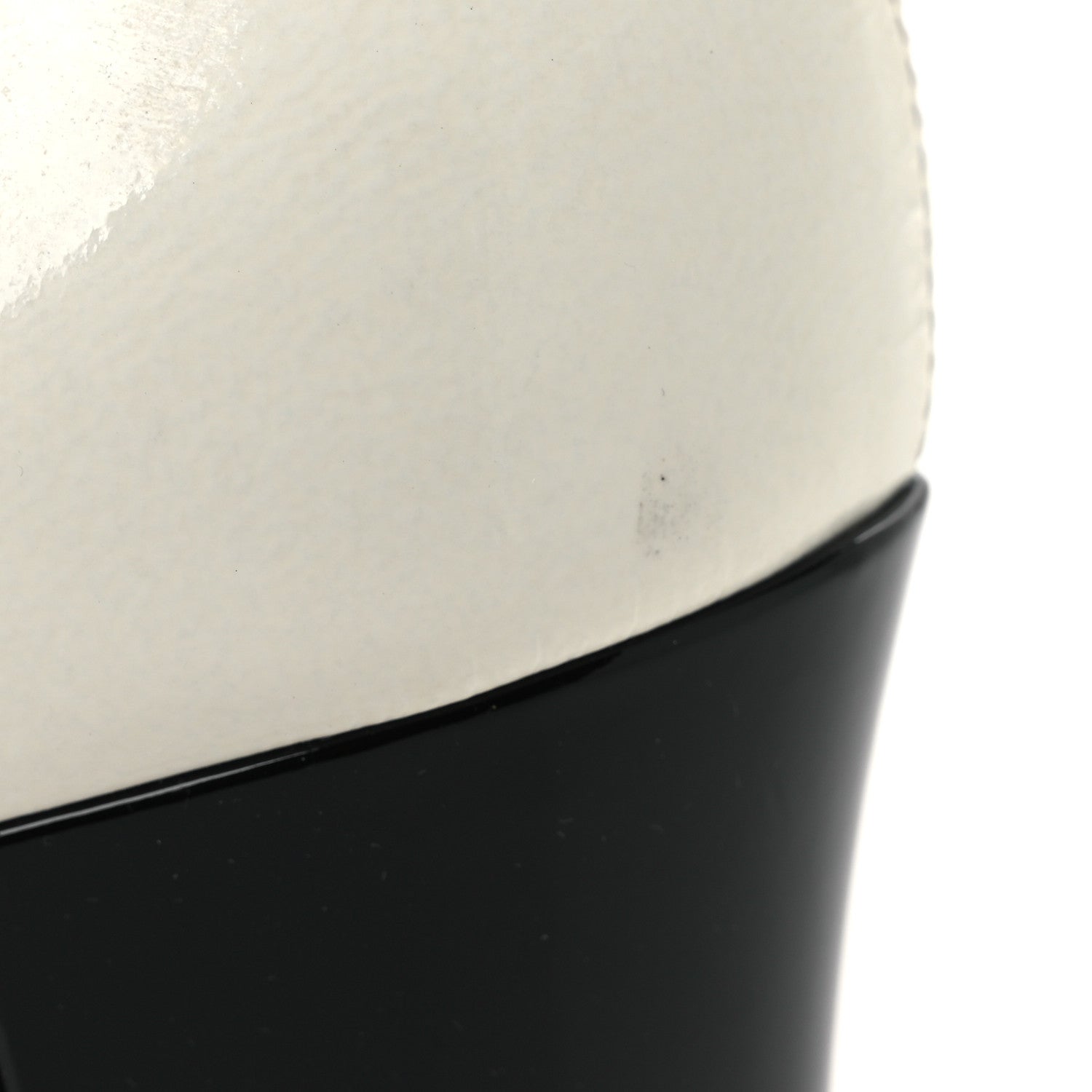 Chanel Crumpled Patent Calfskin Cap Toe CC Turnlock Ankle Short Boots 37.5 Ivory Black 11 of 15