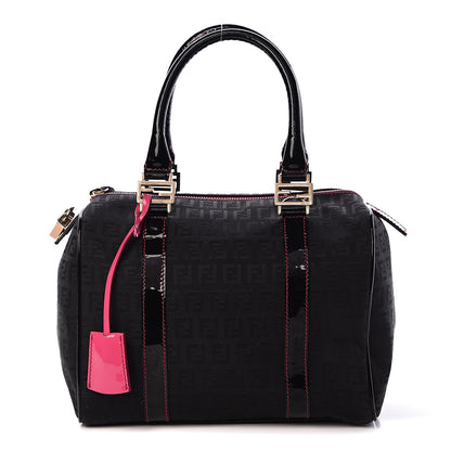 Fendi Zucchino Forever Boston Black Pink 1 of 11