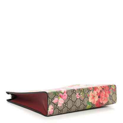 Gucci GG Supreme Monogram Blooms Large Cosmetic Case Beige Multicolor Dry Rose 4 of 7
