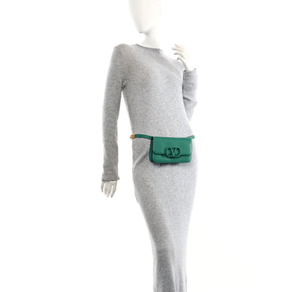 Valentino Garavani Grainy Calfskin VSling Belt Bag English Green 2 of 15