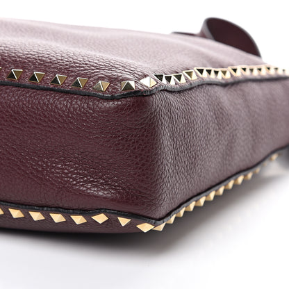 Valentino Garavani Pebbled Calfskin Large Rockstud Flip-Lock Messenger Bag Vinaccia 8 of 10