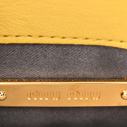 Miu Miu Nappa Matelasse Kisslock Frame Crossbody Bag Sole 8 of 12