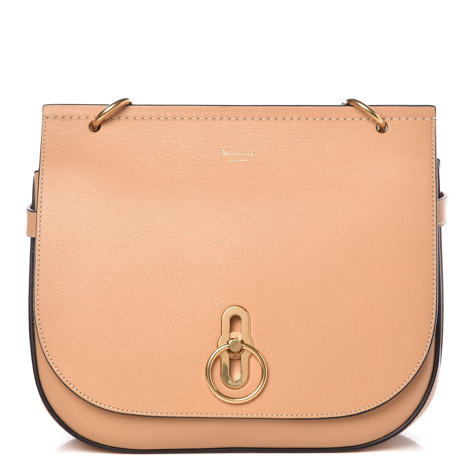 Mulberry Silky Calfskin Amberley Satchel Dark Golden Yellow 1 of 7