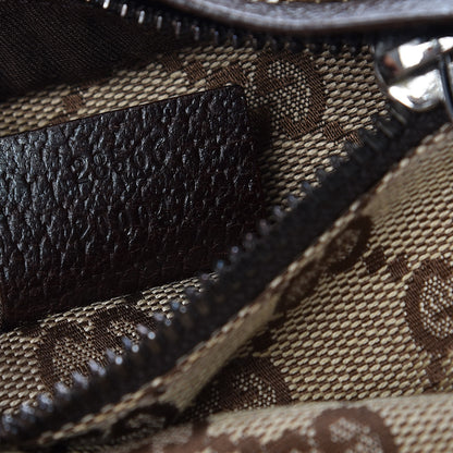 Gucci GG Monogram Double Pocket Belt Bag Dark Brown 7 of 7