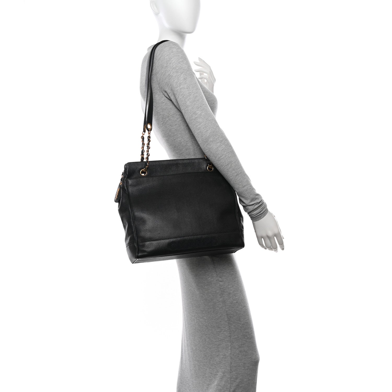 Chanel Caviar Shoulder Bag Black 2 of 11