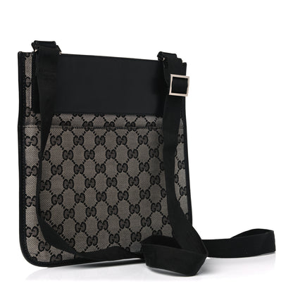 Gucci GG Monogram Messenger Crossbody Bag Black 2 of 11